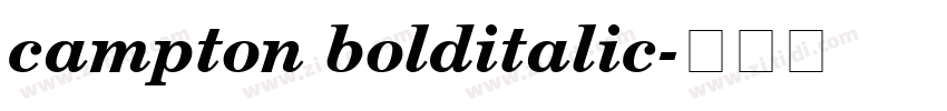 campton bolditalic字体转换